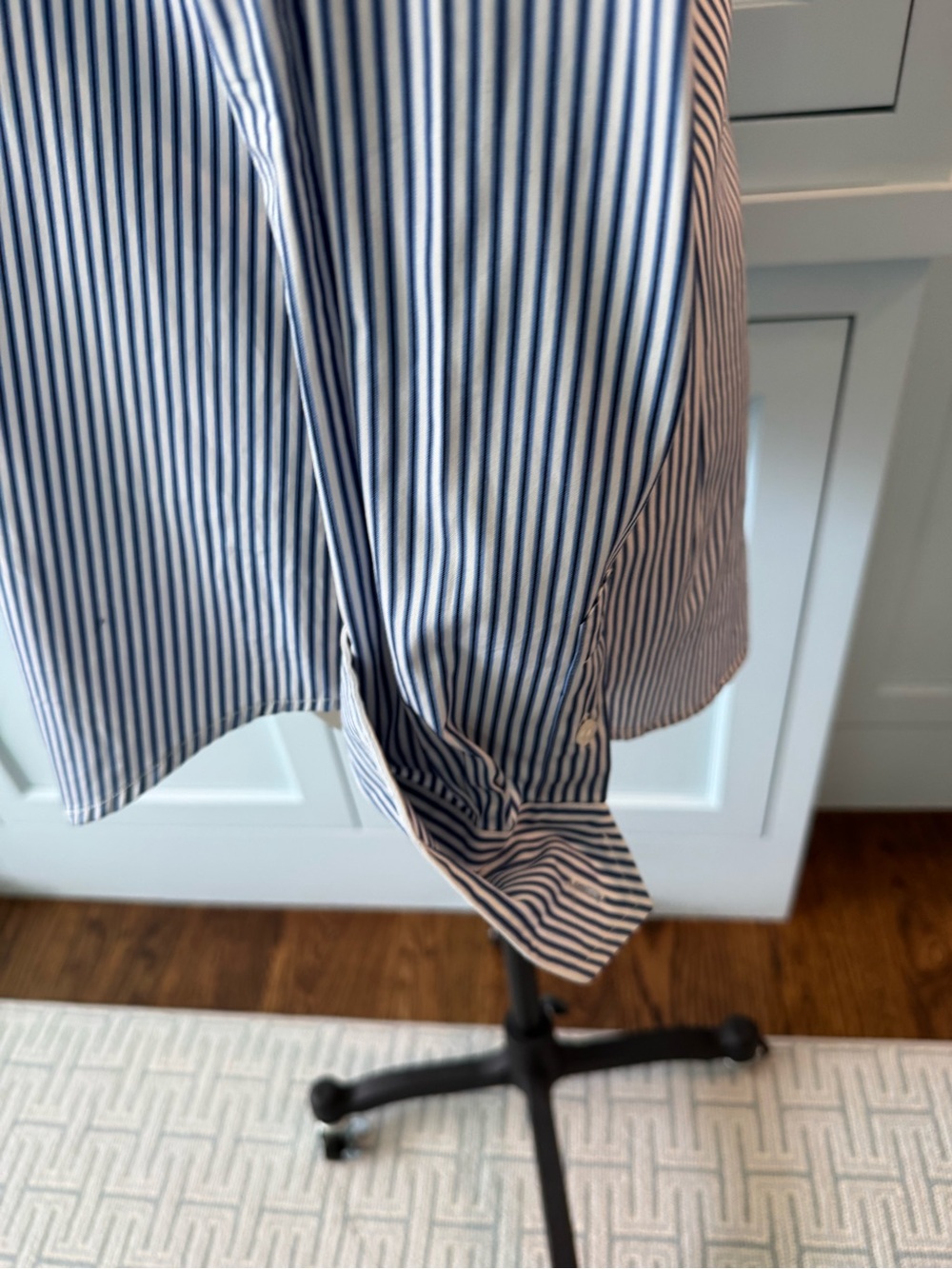 Vintage Ralph Lauren Sport Blue and White Striped Shirt with bow embellishment - Picture 6 of 7